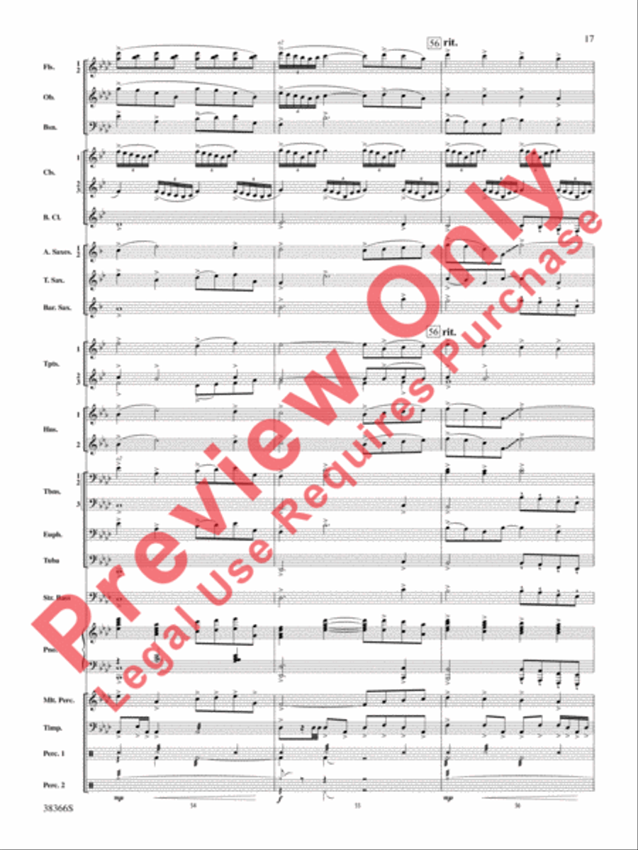 October Farewell October Farewell Concert Band scores gallery preview page 18