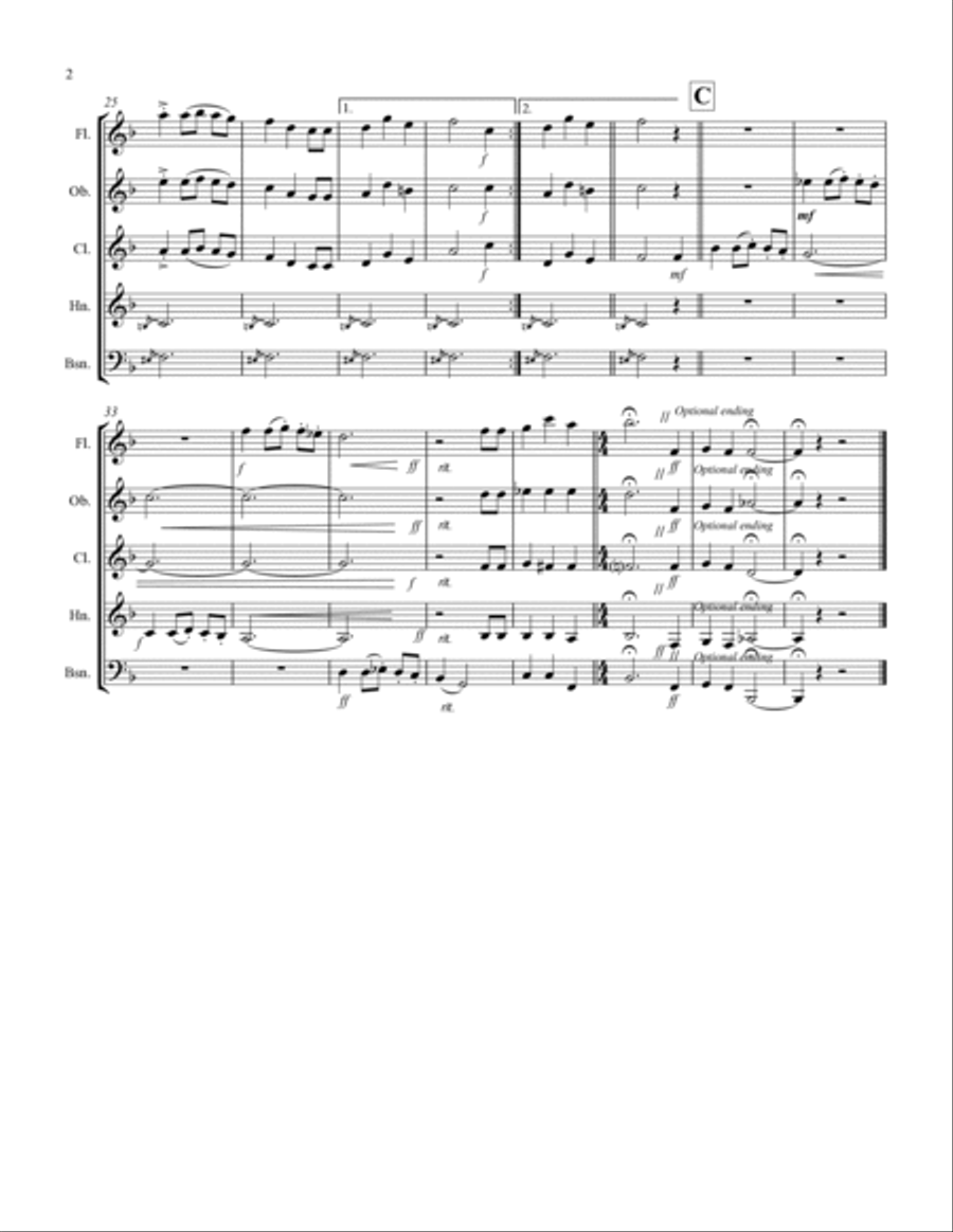 We Wish You a Merry Christmas (for Woodwind Quintet) We Wish You a Merry Christmas (for Woodwind Quintet) Woodwind Quintet scores gallery preview page 3