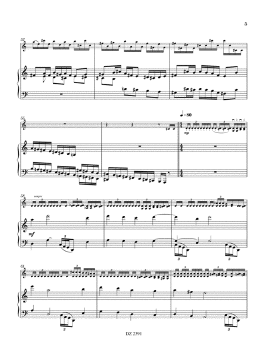 Passacaille & Toccata Harp scores gallery preview page 5
