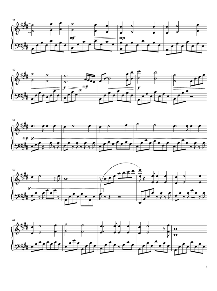 My Heart Will Go On (love Theme From 'titanic') Easy Piano scores gallery preview page 3