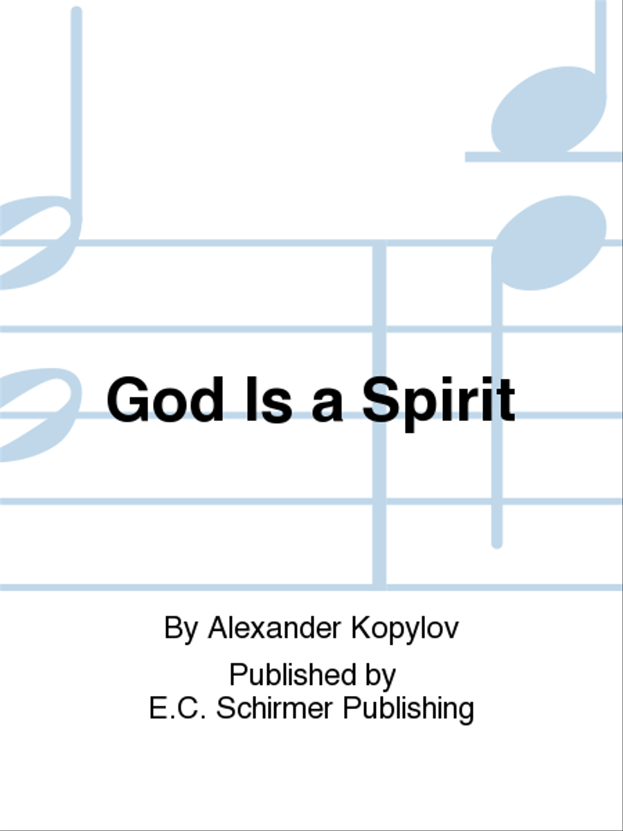 Book cover for God Is a Spirit