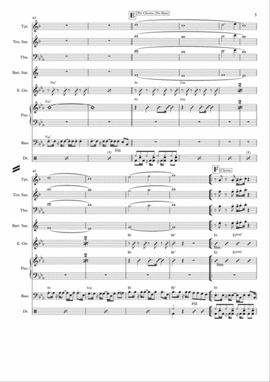 Valerie Tenor Saxophone scores gallery preview page 5