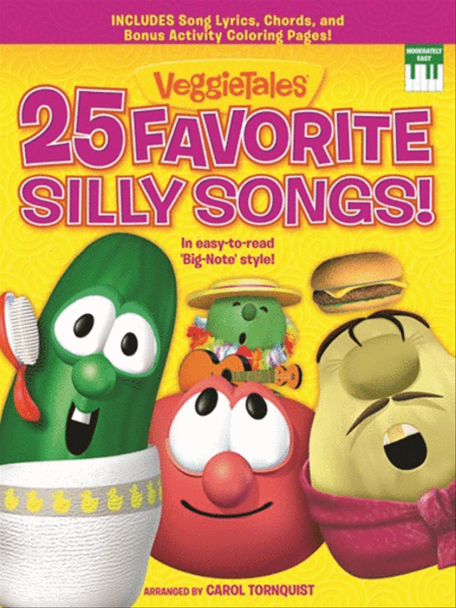 Veggietales 25 Favorite Silly Songs! - Piano Folio Piano Solo scores gallery preview page 1
