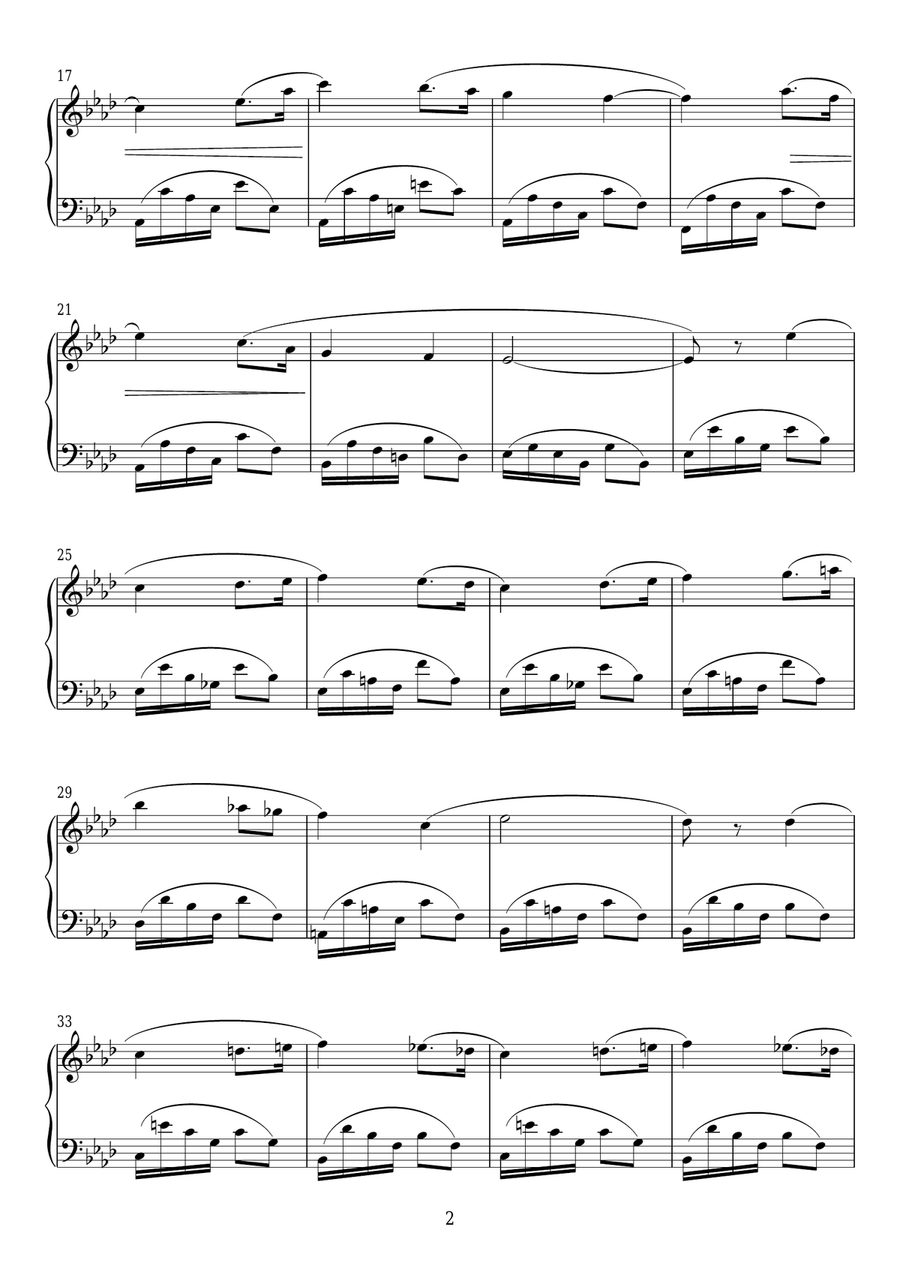 Romance Sans Paroles Op.17, No.3 (as performed by Sacha Puttnam) Piano Solo scores gallery preview page 2