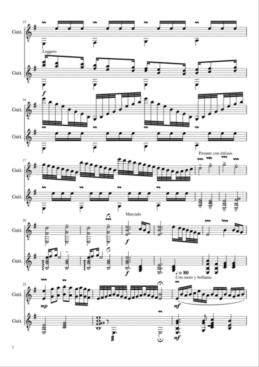 A orillas del mar de Canarias: V-Sale el sol Acoustic Guitar scores gallery preview page 2