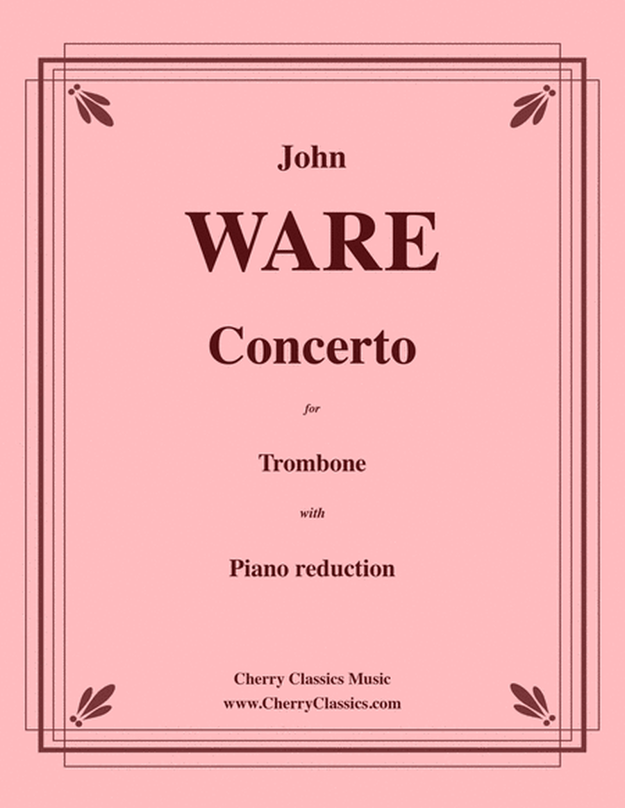 Concerto for Trombone with Piano reduction