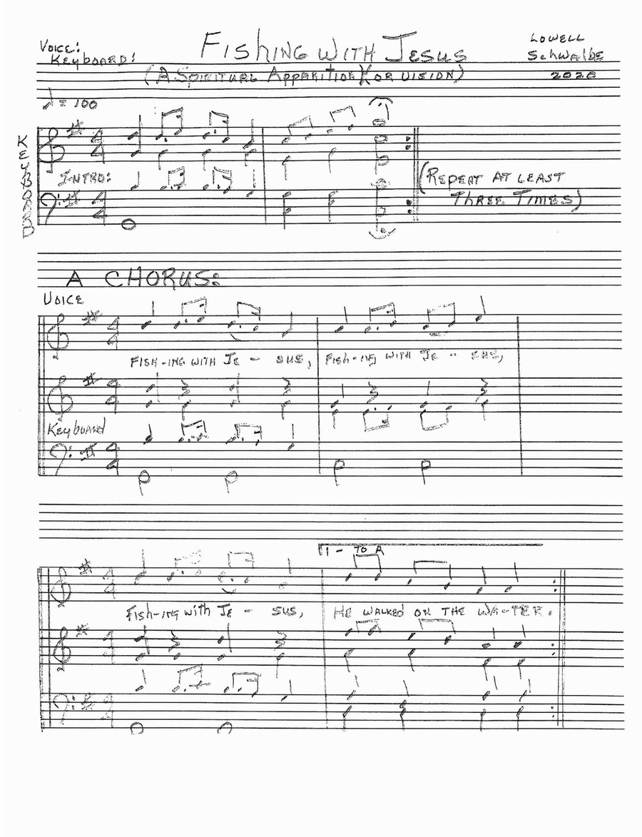 Fishing with Jesus Voice Solo scores gallery preview page 1