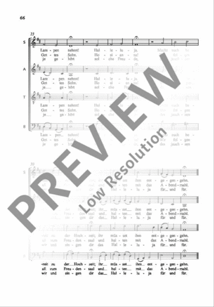 Wachet auf! ruft uns die Stimme 4-Part scores gallery preview page 5