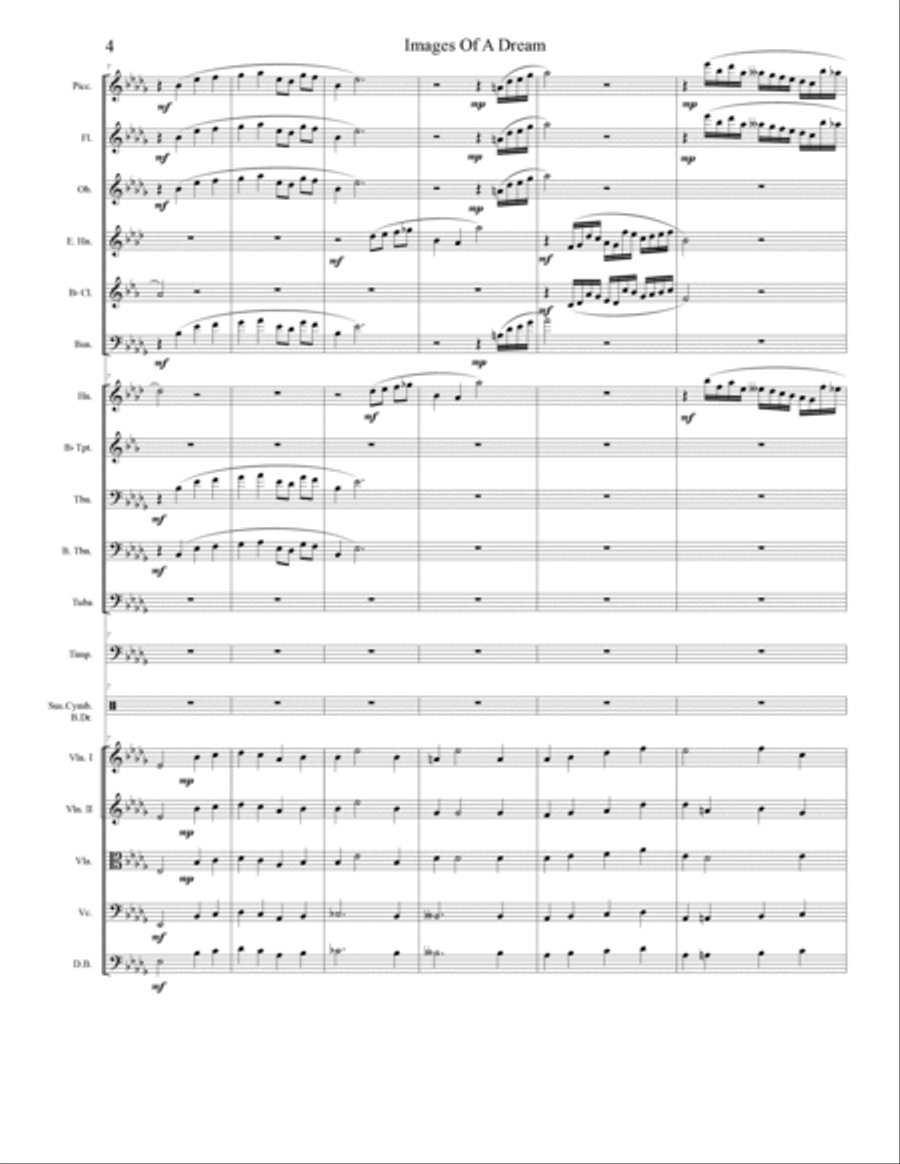 Images Of A Dream Full Orchestra scores gallery preview page 5