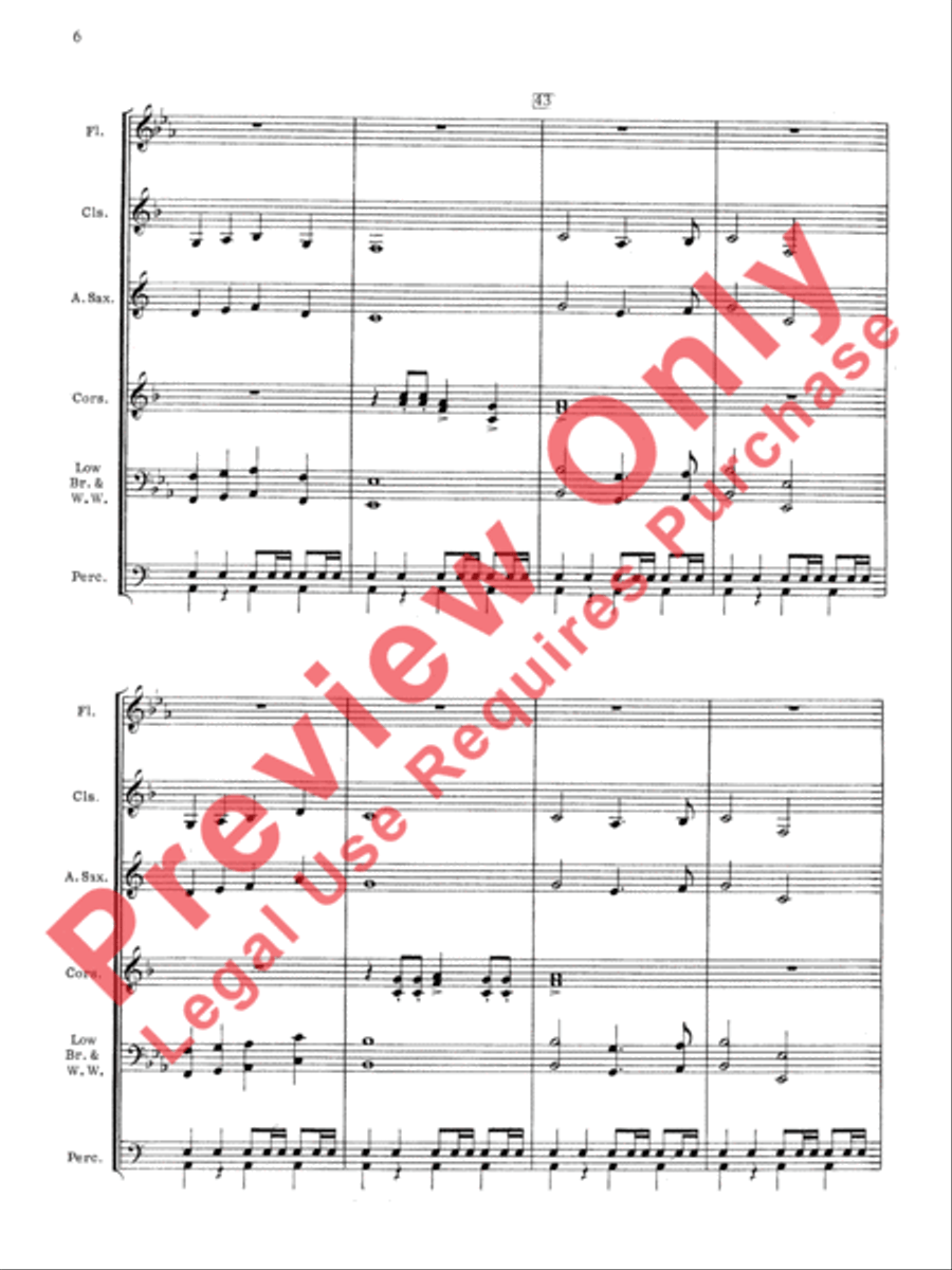 Royal March Concert Band scores gallery preview page 7