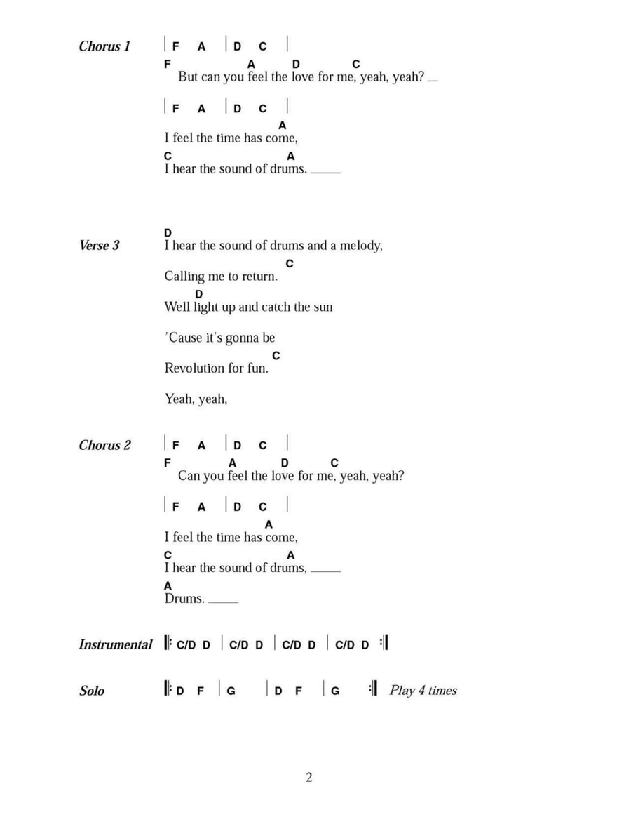 Sound Of Drums Acoustic Guitar scores gallery preview page 2