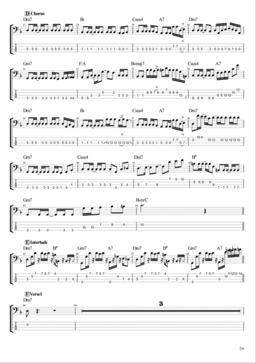 101 Bass Guitar scores gallery preview page 2