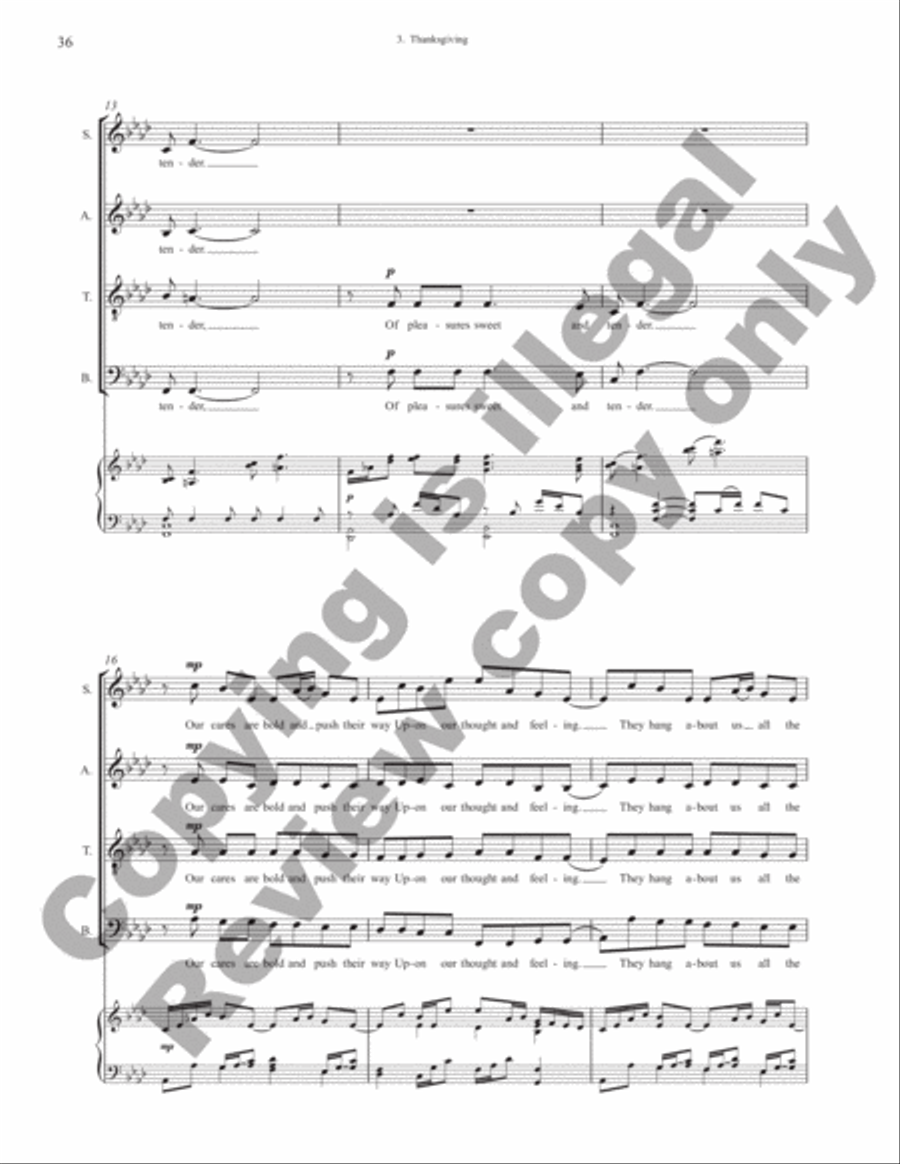 Unconditional Love (Vocal Score) 4-Part scores gallery preview page 16