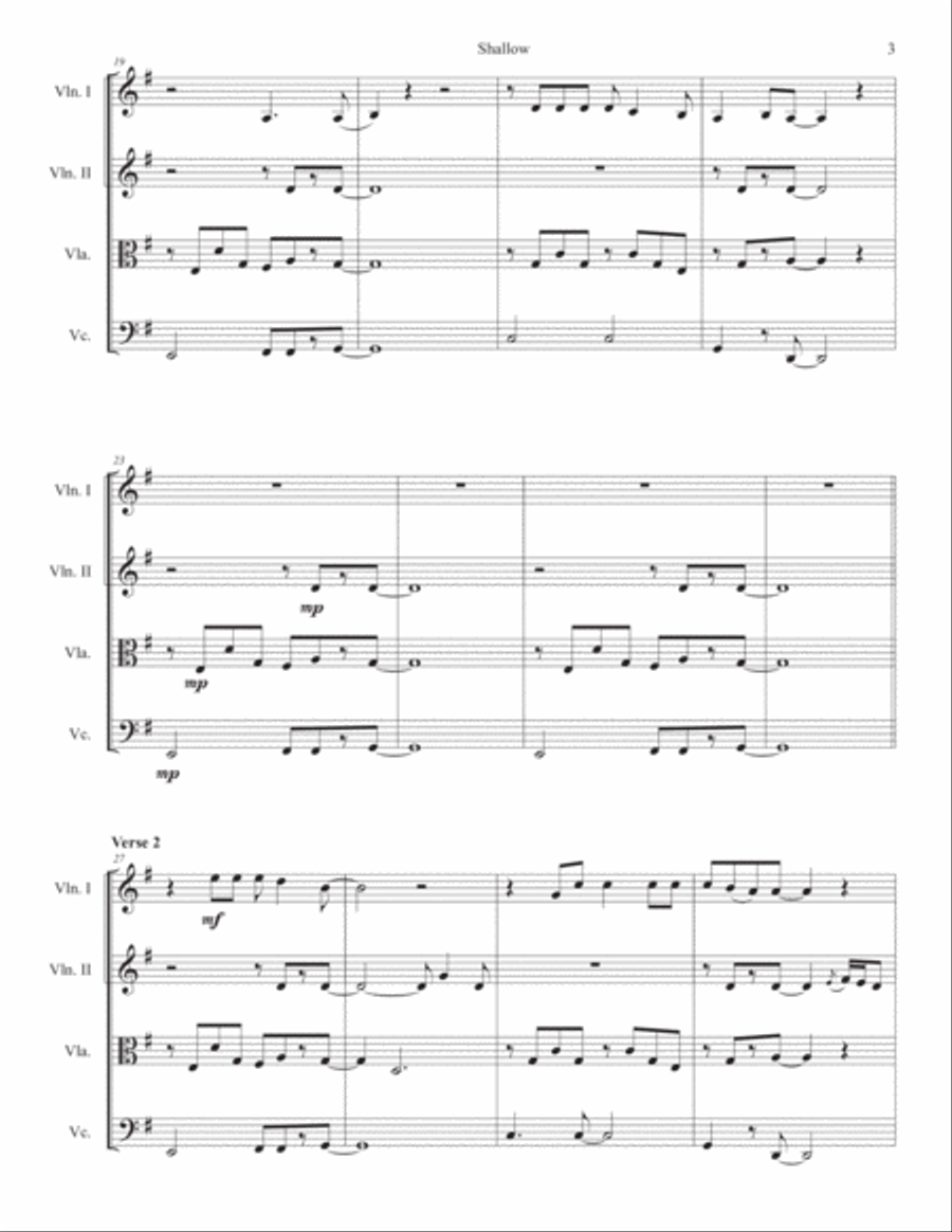 Shallow String Quartet scores gallery preview page 3