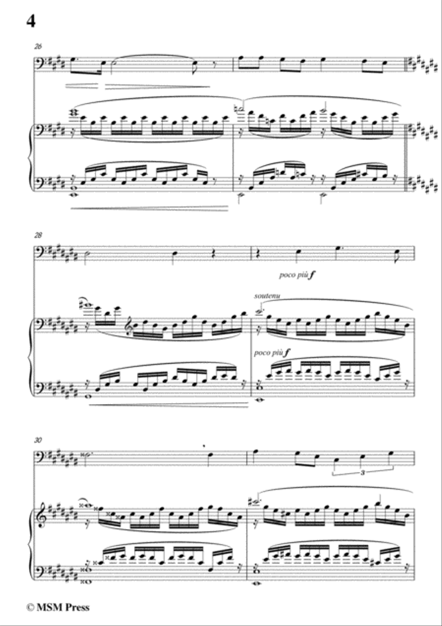 Duparc-Phidylé,for Cello and Piano,for Voice and Piano Voice Solo scores gallery preview page 6