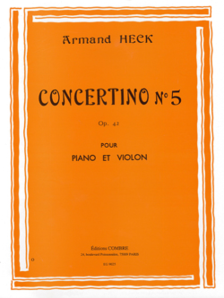 Concertino No. 5 en Sol maj. Op. 42