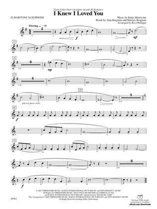 I Knew I Loved You: E-flat Baritone Saxophone