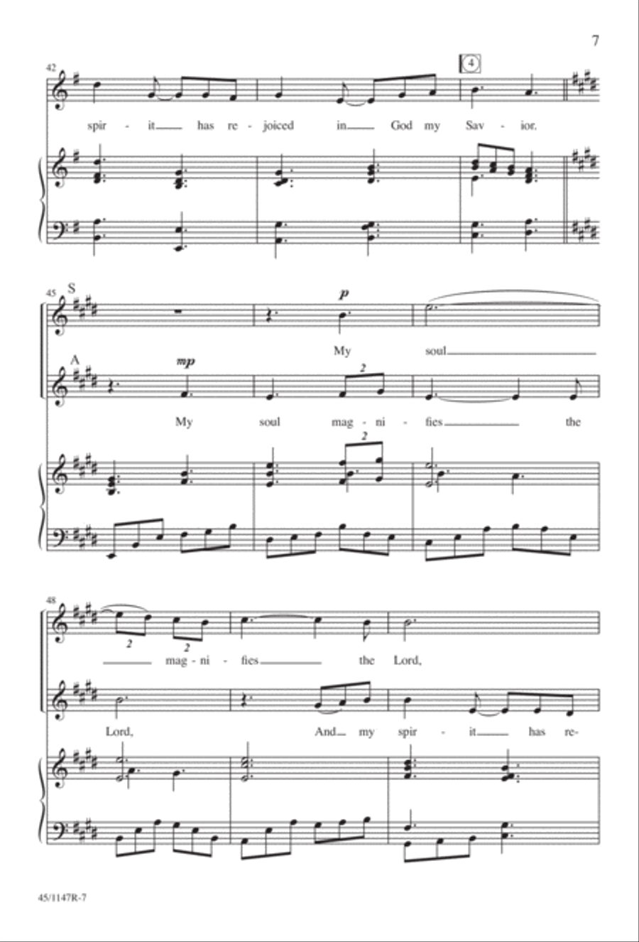 Magnificat Magnificat Divisi scores gallery preview page 8