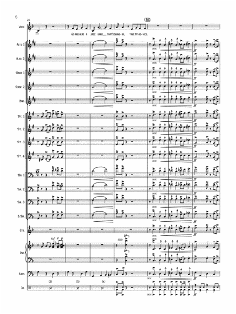 When I Hear a Band Jazz Ensemble scores gallery preview page 6