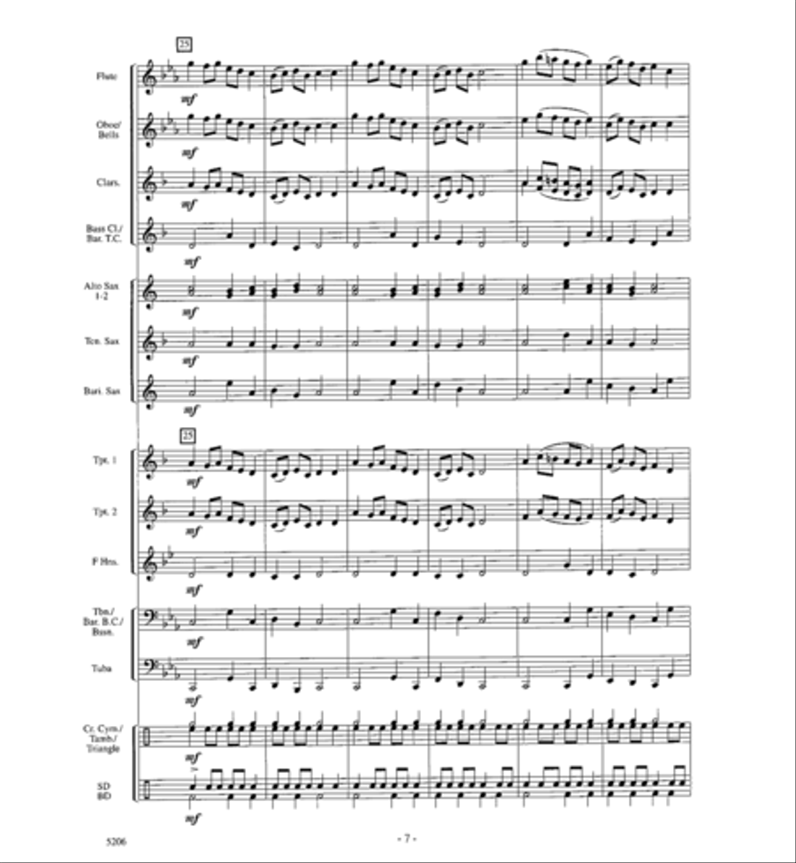 Dance of the Jester Concert Band scores gallery preview page 6