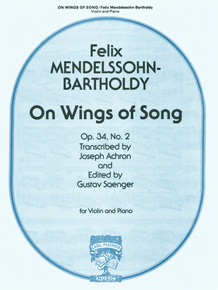 Book cover for On Wings of Song
