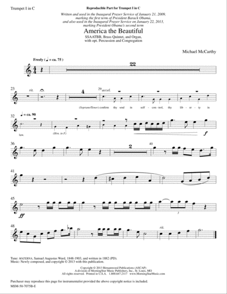America the Beautiful Choir scores gallery preview page 2