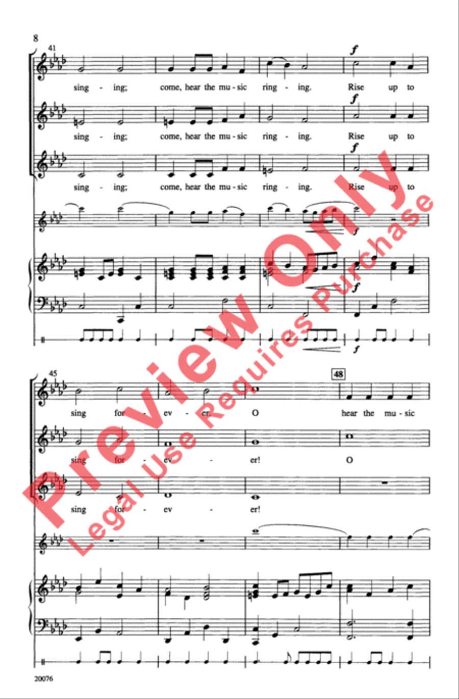 O Hear the Joyful Music Women's Choir scores gallery preview page 8