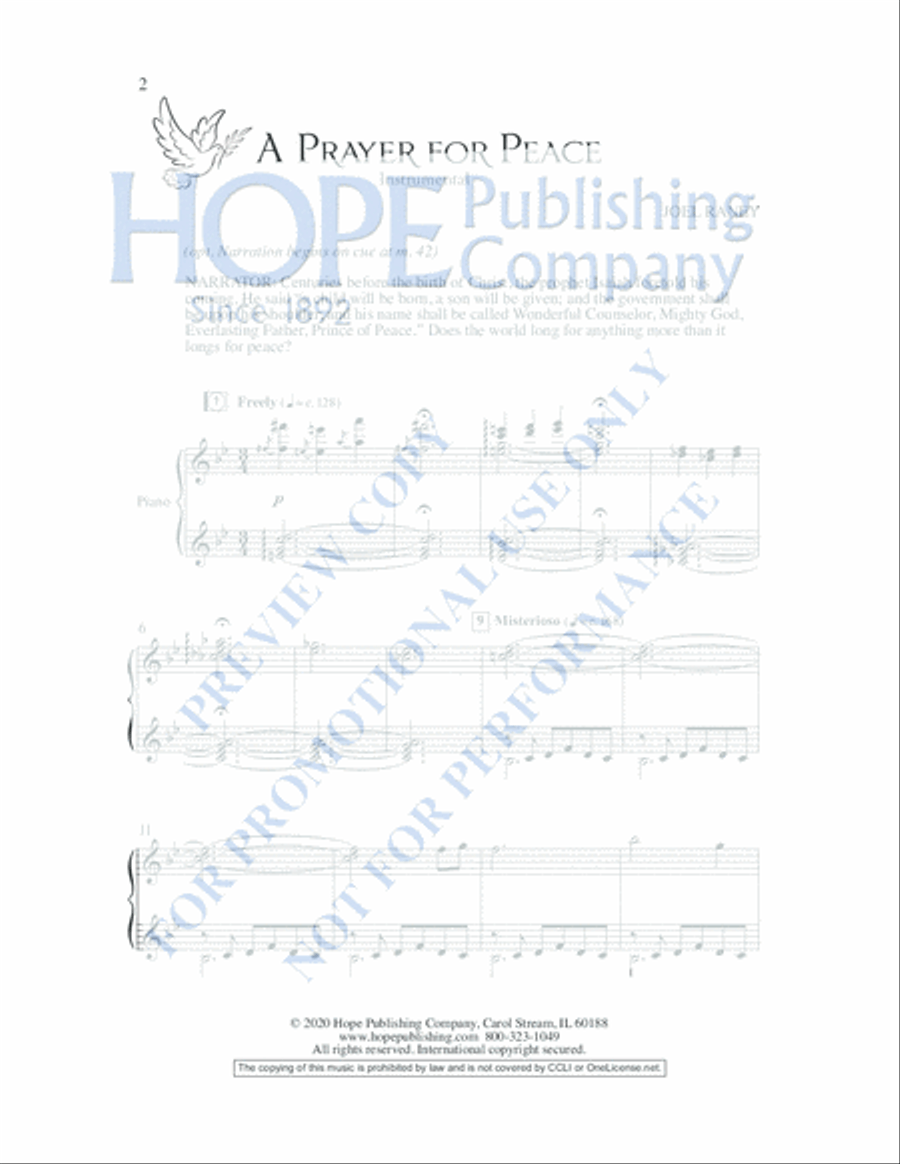 Peace 4-Part scores gallery preview page 9