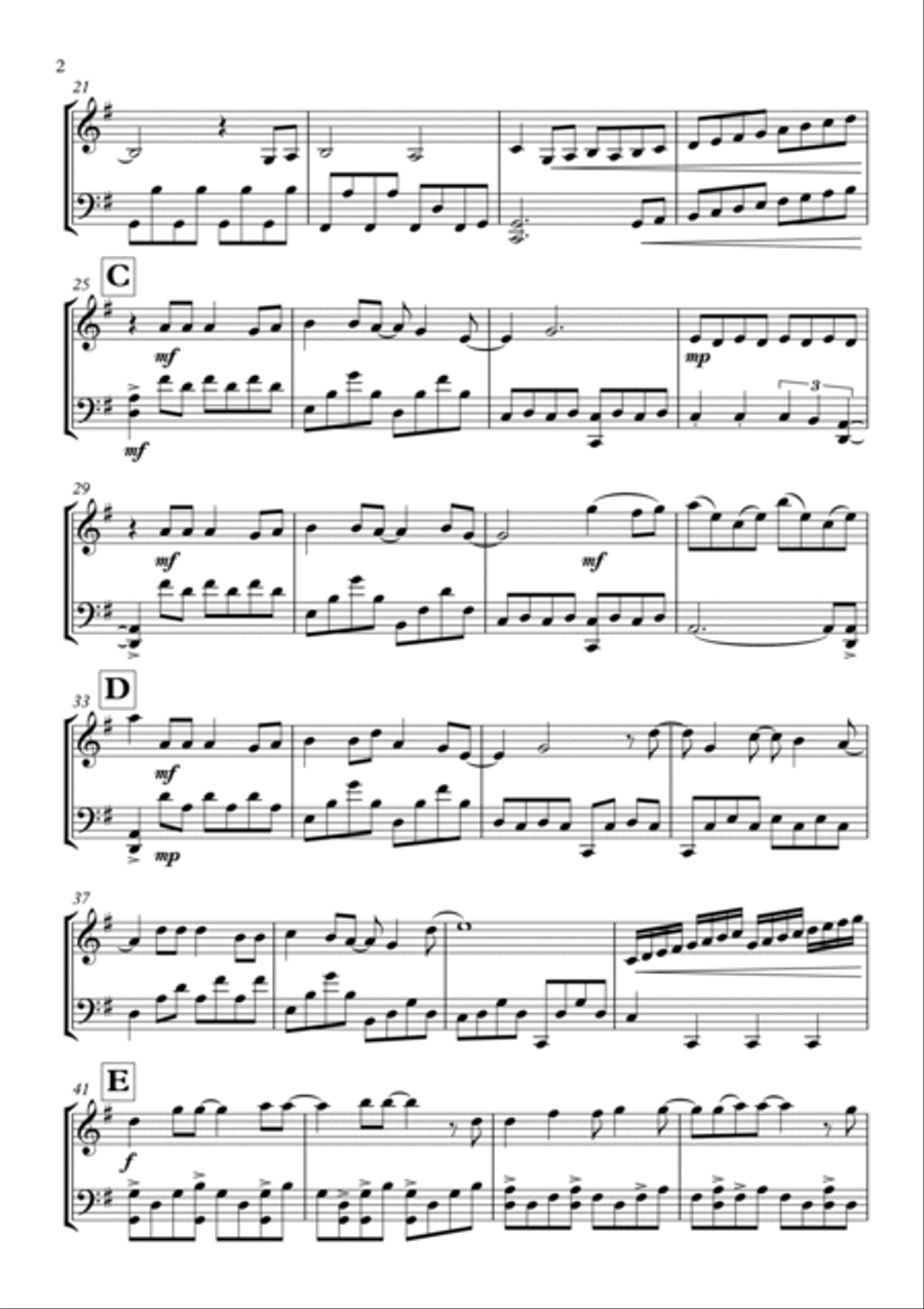 A Million Dreams String Duet scores gallery preview page 4