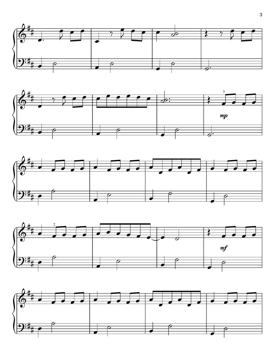 I Giorni Easy Piano scores gallery preview page 3