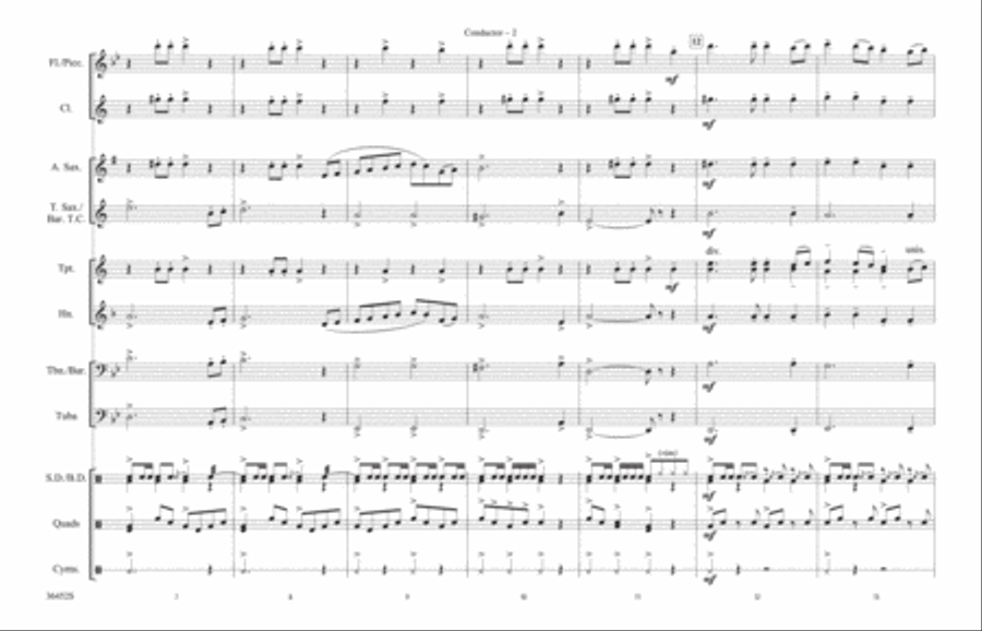 Macarena: Score Marching Band scores gallery preview page 2
