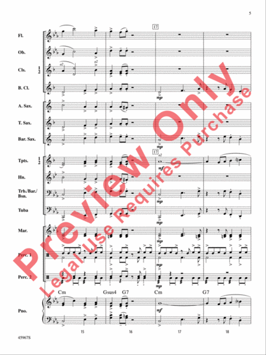 El Taco Picante El Taco Picante Concert Band scores gallery preview page 6