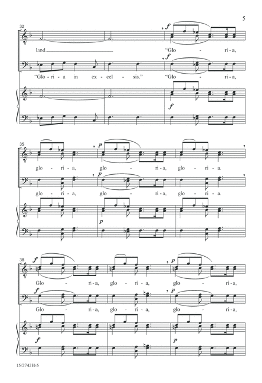 And the Angels Sang TTBB scores gallery preview page 5