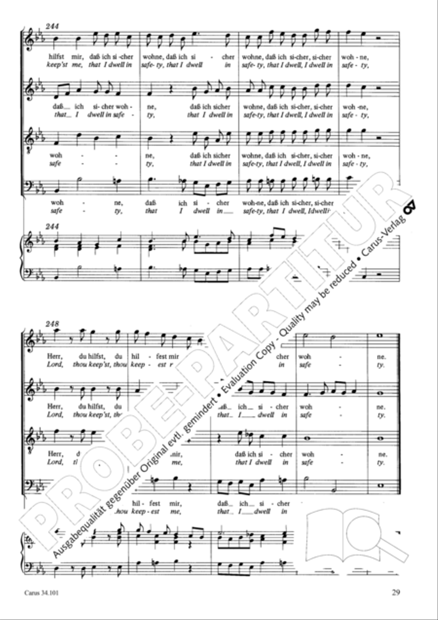 I lie and slumber, still and peaceful 4-Part scores gallery preview page 38