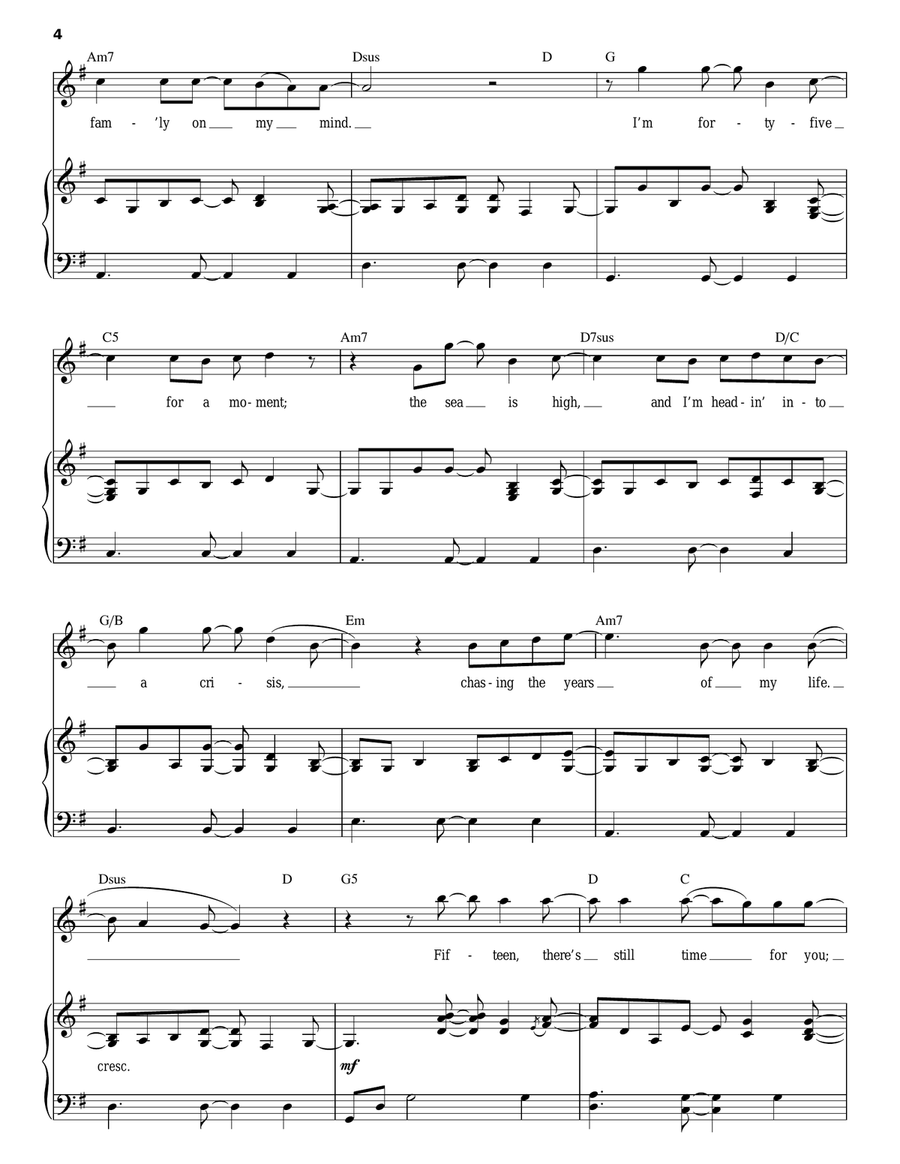 100 Years Piano, Vocal scores gallery preview page 4