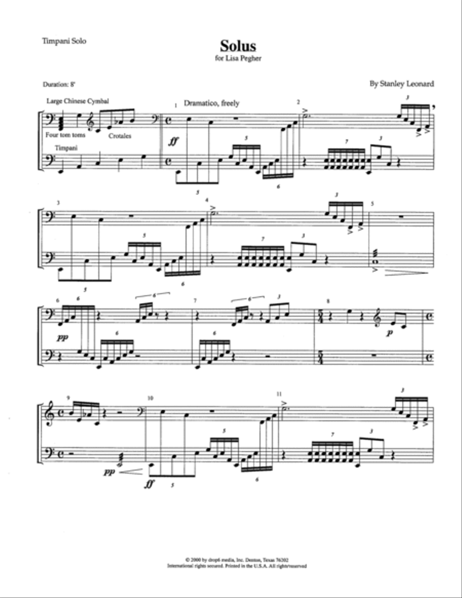 Solus Percussion scores gallery preview page 2