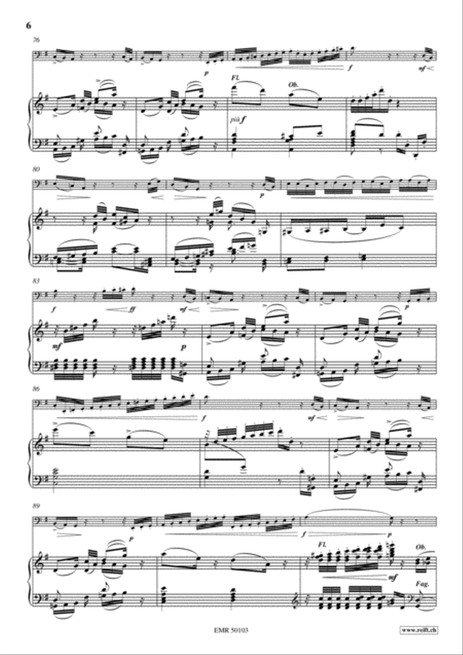 Variations On A Rococo Theme Bassoon Solo scores gallery preview page 7