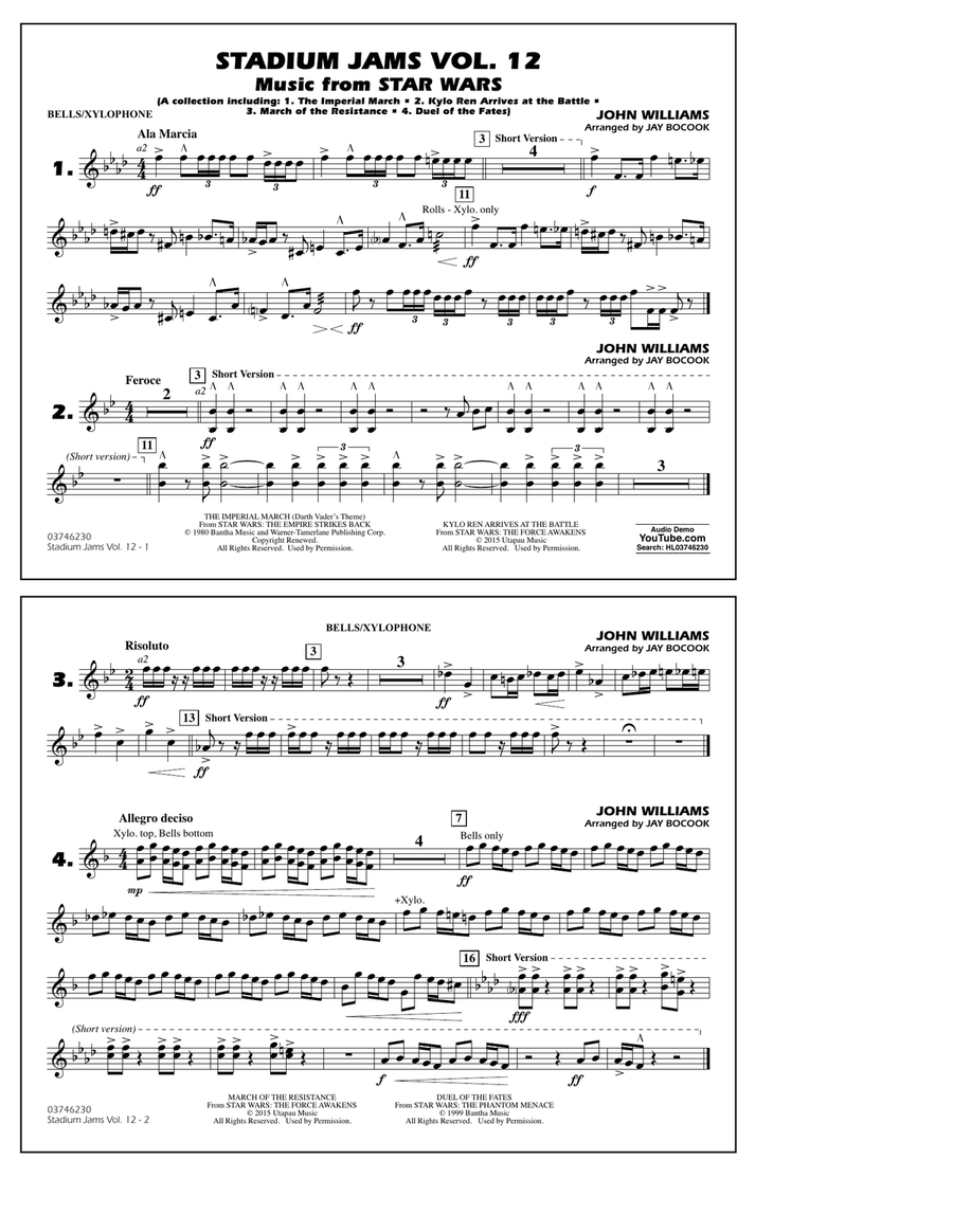 Stadium Jams Volume 12 (Star Wars) - Bells/Xylophone
