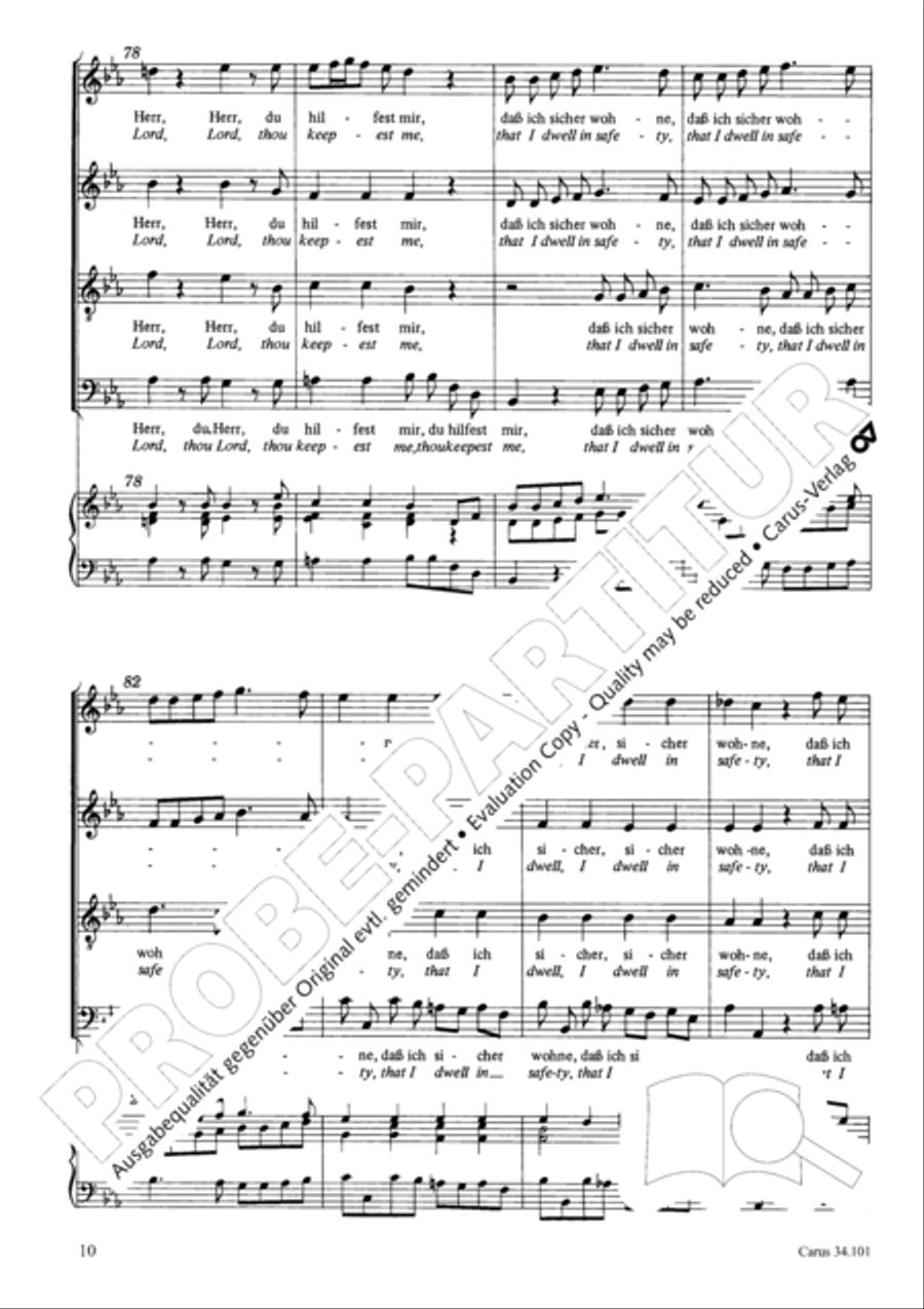 I lie and slumber, still and peaceful 4-Part scores gallery preview page 19