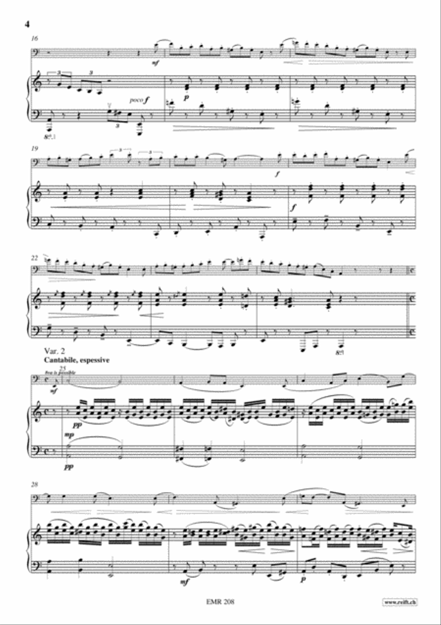 Thema und Variations Thema und Variations Piano Accompaniment scores gallery preview page 5