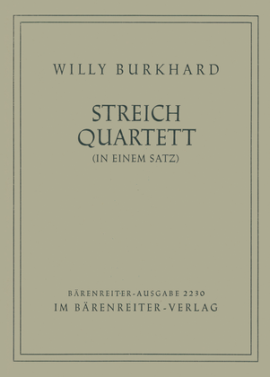 Streichquartett in einem Satz, No. 2, Op. 68