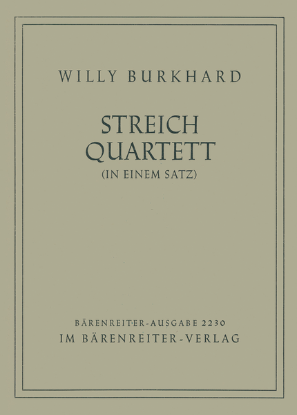 Streichquartett in einem Satz, No. 2, Op. 68