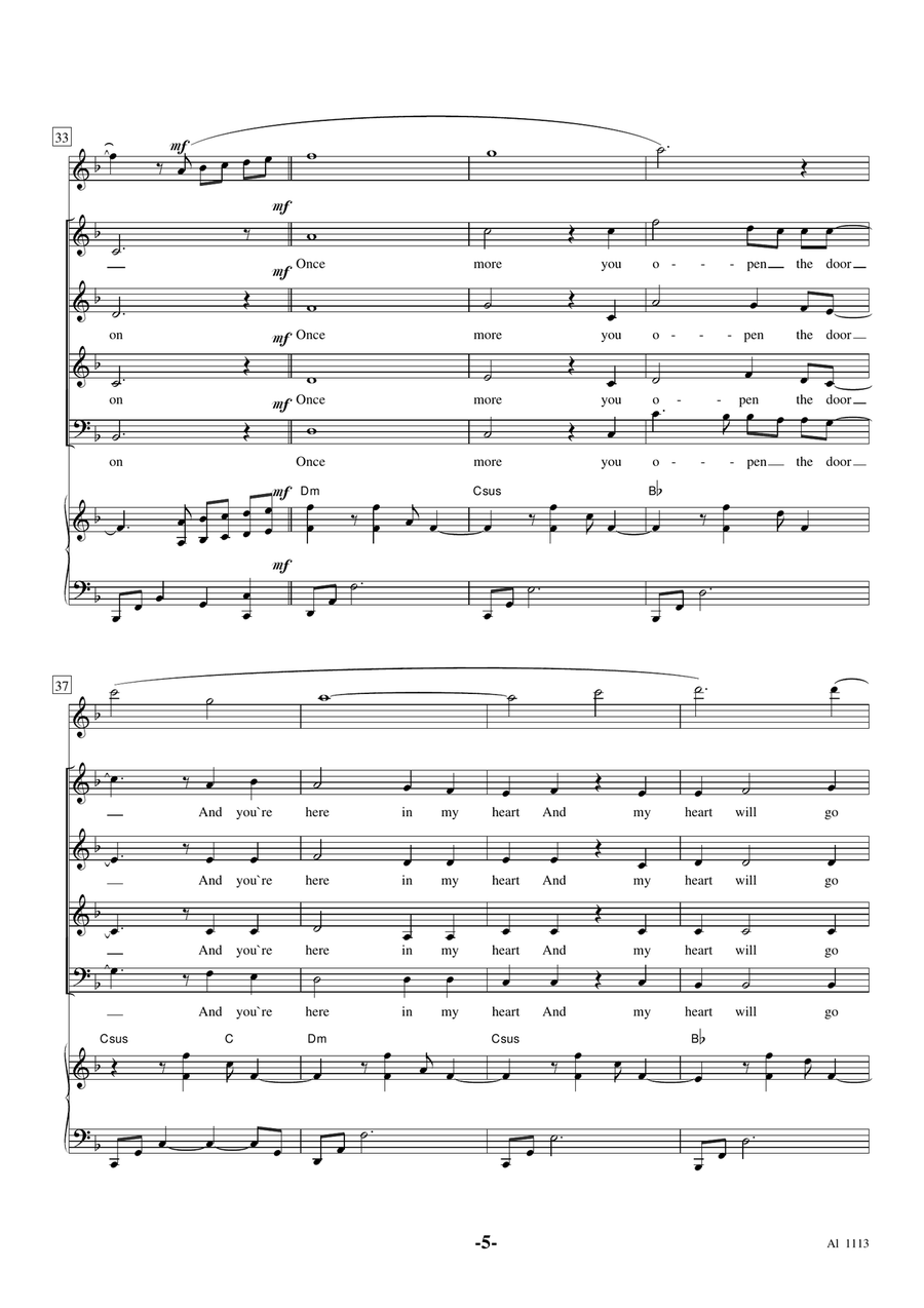 My Heart Will Go On (love Theme From 'titanic') 4-Part scores gallery preview page 5