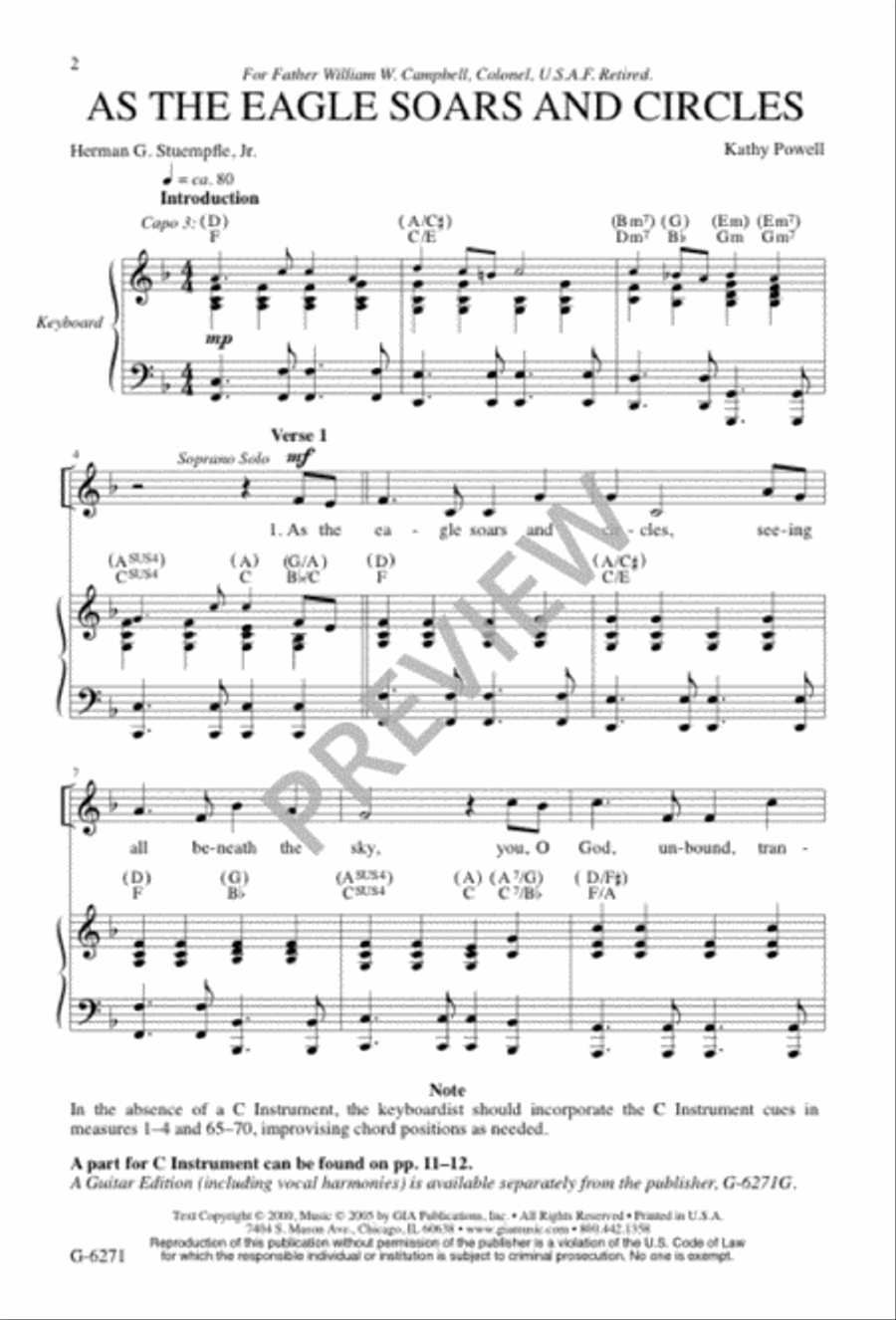 As the Eagle Soars and Circles 3-Part scores gallery preview page 2