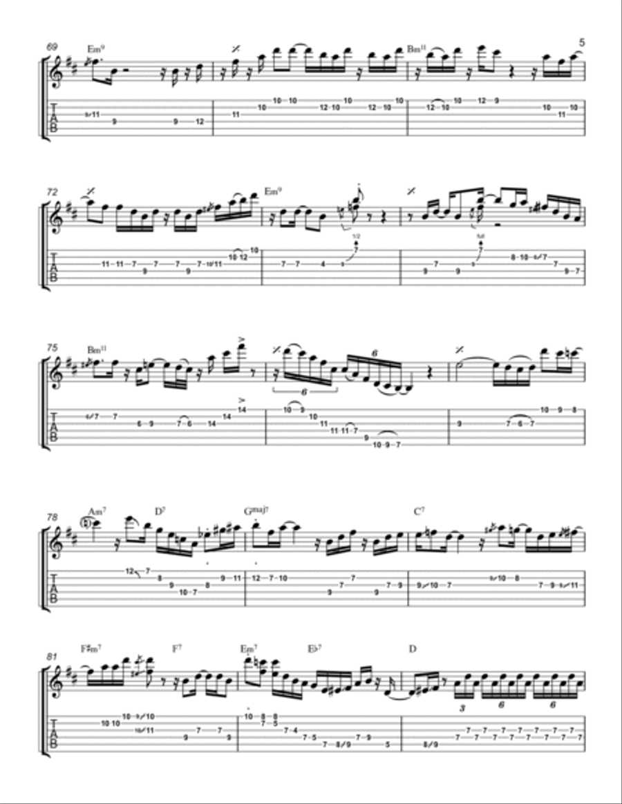 Affirmation Electric Guitar scores gallery preview page 5