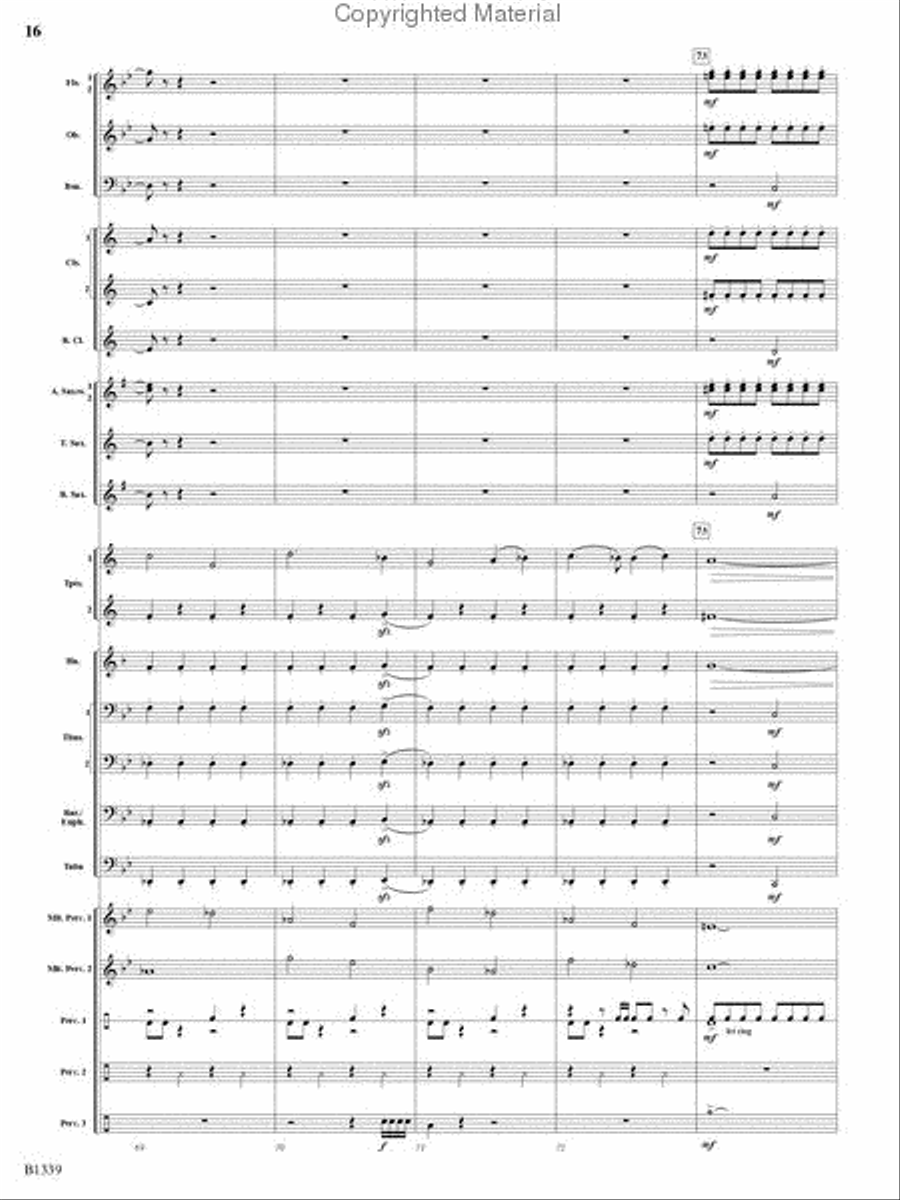 The Impossible Machine Concert Band scores gallery preview page 15