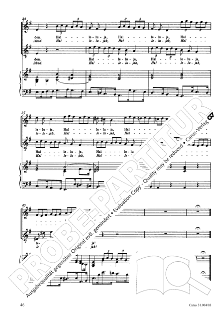 Christ lay in death's cold prison (Christ lag in Todesbanden) 4-Part scores gallery preview page 47