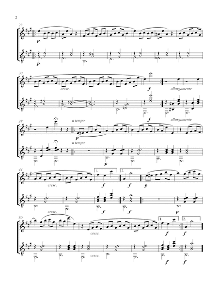 Valse Ballet (Violin and Guitar) - Score and Parts image number null