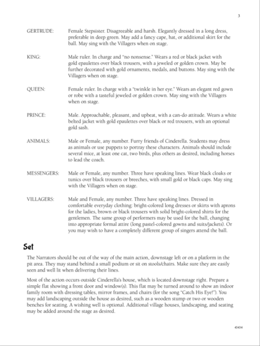 Cinderella. . . If the Shoe Fits! Voice scores gallery preview page 4