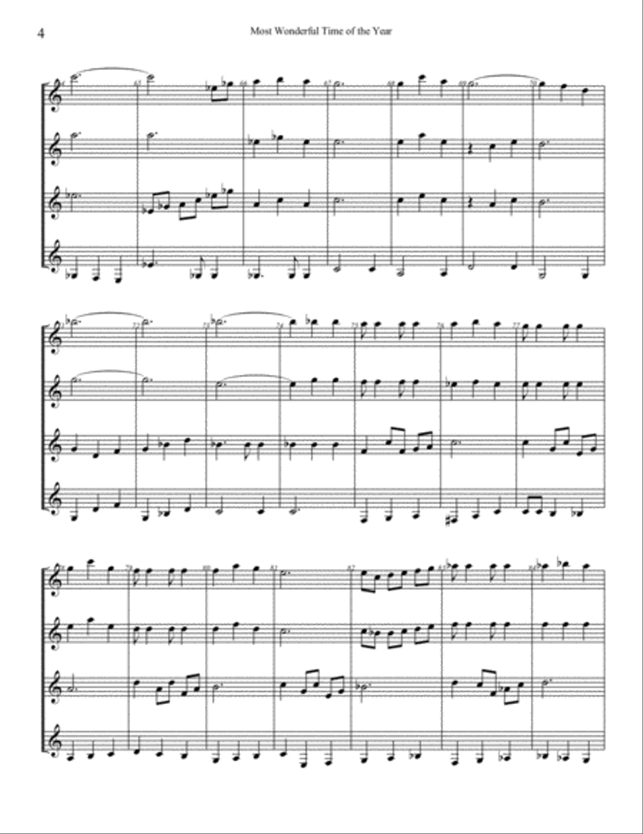 The Most Wonderful Time Of The Year Guitar scores gallery preview page 4
